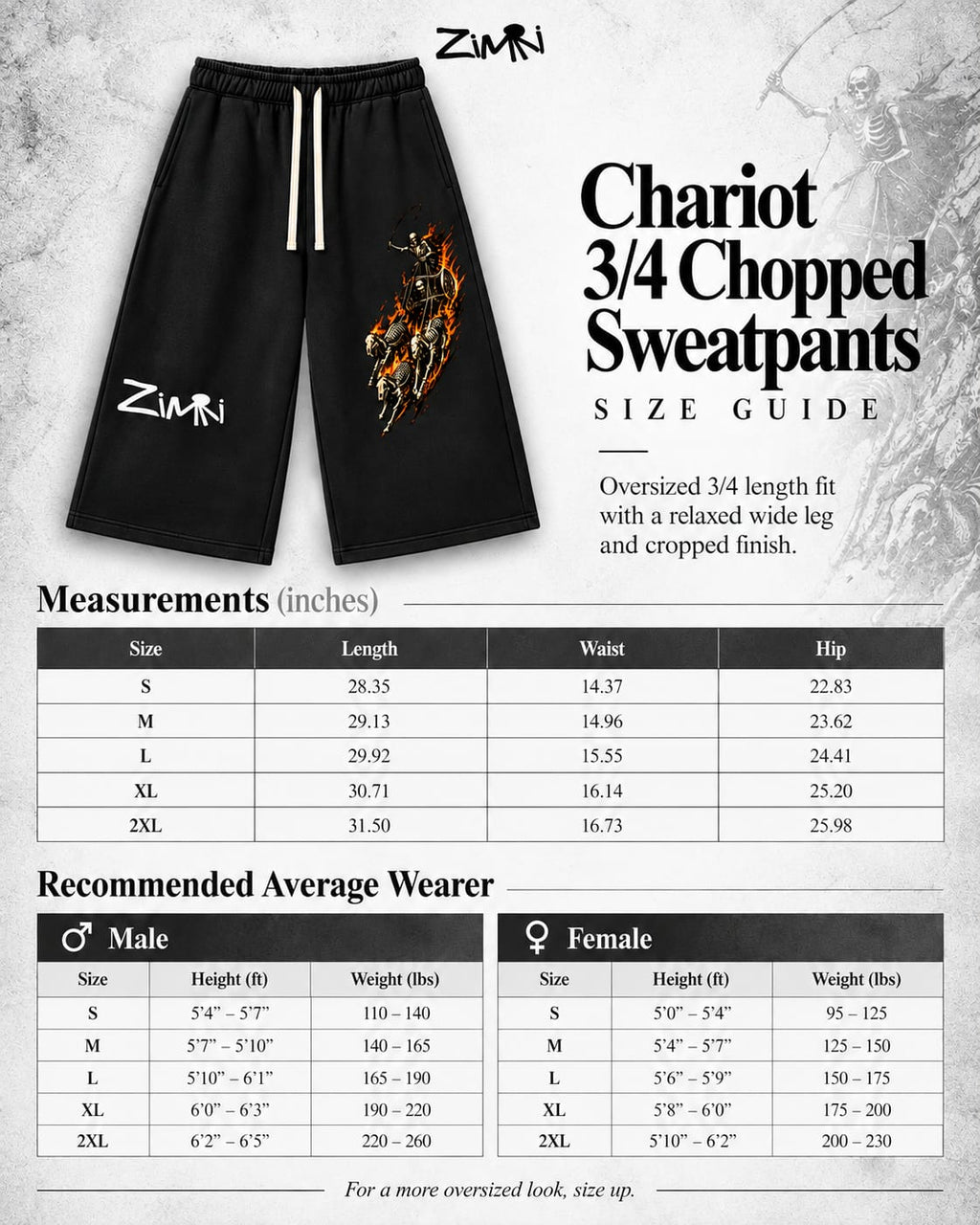 Chariot 3/4 Chopped Sweatpants
