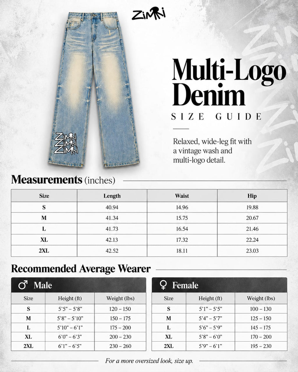 Multi-Logo Denim