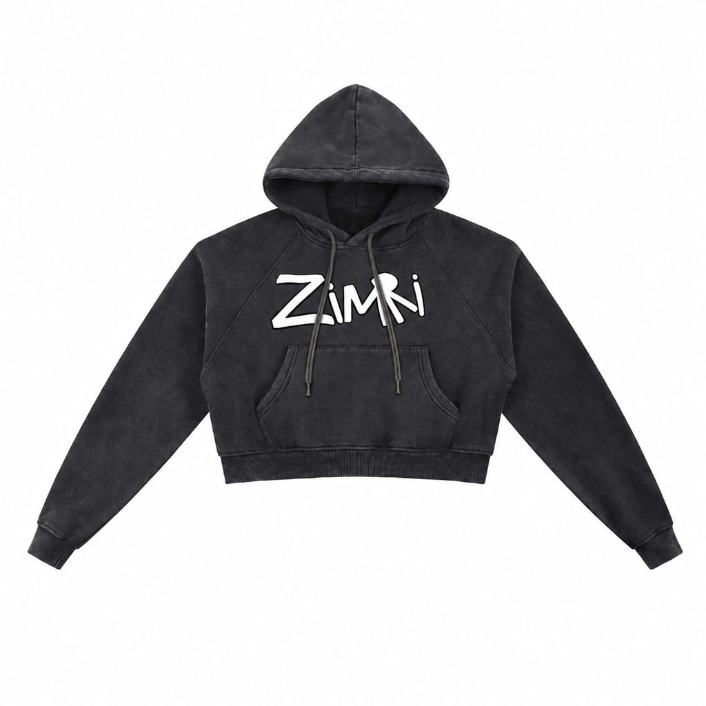 Logo Cropped Hoodie